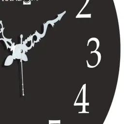 Random Black Plastic Round Wall Clock image 5