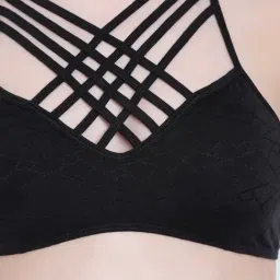 La Intimo Black SeaOath Minimizer Bra image 5