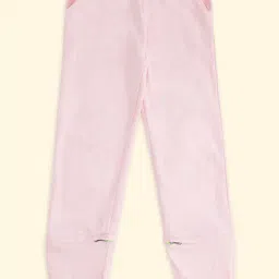 Pantaloons Junior Pink Cotton Regular Fit Trackpants-image-34