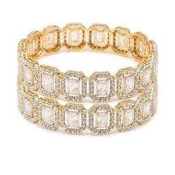 NAVJAI Women Rhinestone Bangles-picture-25