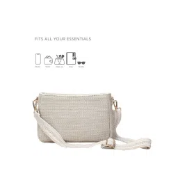 Joon Blu Solid Beige Sling Bag (S) image 3