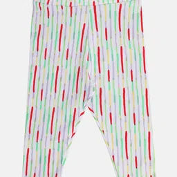 MINI KLUB Cotton Striped Leggings - White-picture-43
