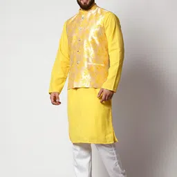 PulseIQ Men Regular Kurta with Pyjamas image 4