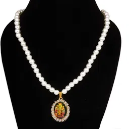 Utkarsh Gold-Plated Oval Pendants with Chains image 4