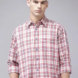 ColorPlus Comfort Fit Checked Pure Cotton Casual Shirt-picture-23