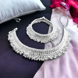 AamNa Enterprises Silver-Plated Anklet image 2