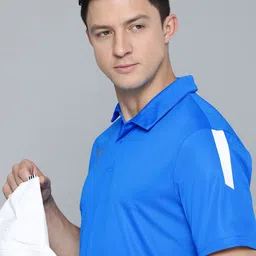 Puma Men Blue teamLIGA Sideline Polo Collar T-shirt-picture-18
