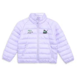 Puma Kids Purple Quilted Full Sleeves Padded Jacket-picture-29