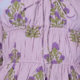 VIRGIO Purple Regular Fit Printed Top image 5