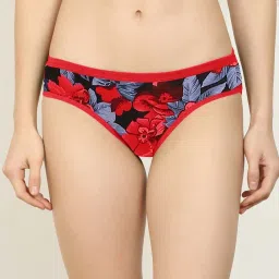 AROUSY Yellow & Red Printed Bikini Panties - Pack Of 6 image 2