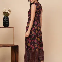 Globus Wine Floral Print Midi Dress image 2