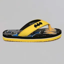 Kidsville Yellow & Black Batman Printed Flip Flops image 2
