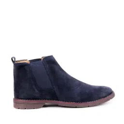 Fausto Men's Navy Chelsea Boots image 2