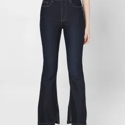 Vero Moda Dark Blue Bootcut High Rise Jeans image 2