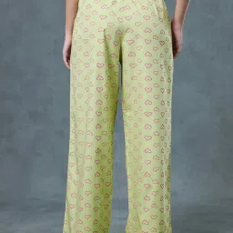 Bewakoof Light Green Printed Cotton Pyjamas image 2