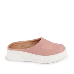 Fausto Women's Pink Mule Shoes image 2