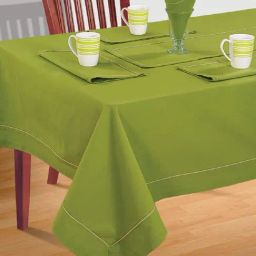 Swayam Green 6 Seater Cotton 200 TC Table Cloth - Set of 1-image-46