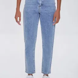 FOREVER 21 WOMEN HIGH WAIST STRAIGHT FIT ANKLE LENGTH JEANS-picture-13