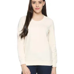 Solly by Allen Solly Beige Printed Sweatshirt-image-4