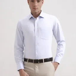 JadeBlue Sky Blue Cotton Slim Fit Shirt-picture-47