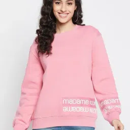 MADAME Pink Printed Sweatshirt-picture-17