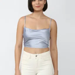Forever 21 Light Blue Crop Top-picture-35
