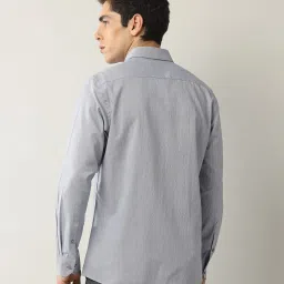 Arrow Grey Regular Fit Self Design Shirt image 2