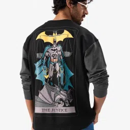 The Souled Store Batman: The Justice Multicolor Oversized T-Shirt image 2