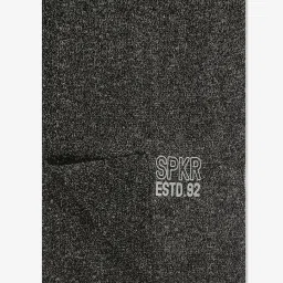 Spykar Black Textured Muffler image 2