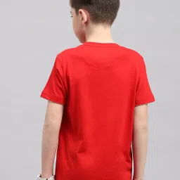 Monte Carlo Kids Red Printed T-Shirt image 2