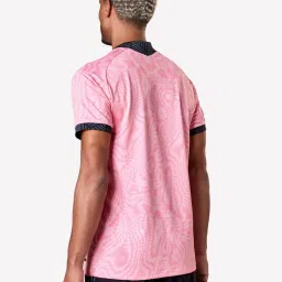 KIPSTA By Decathlon Men Pink Black Regular Fit T-Shirt image 2