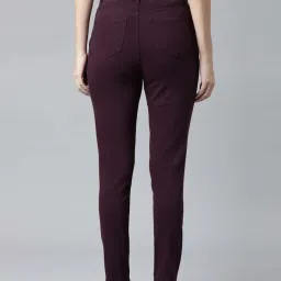 Go Colors! Purple Mid Rise Jeggings image 2