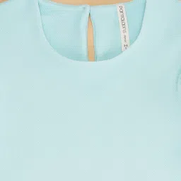 Pantaloons Junior Blue & Pink Floral Print Dress image 2