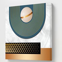 Livin'luxe Green & Off White Abstract Canvas Wall Art-picture-47