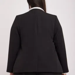 Fablestreet Black Regular Fit Blazer image 2
