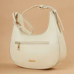 Code by Lifestyle Beige Hobo Handbag image 4