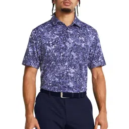 Under Armour Blue Slim Fit Printed Sports Polo-picture-18