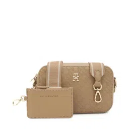 TOMMY HILFIGER PU Beige Women Sling Bag-image-13