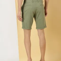 Thomas Scott Olive Slim Fit Shorts image 2