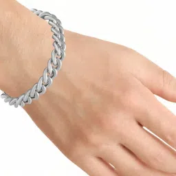 Rihi by P.C. Chandra Jewellers 92.5 Sterling Silver Link Bracelet for Men & Boys image 2