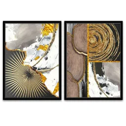 Art Street Multi Canvas Tree Rings Wall Art - Set of 2 image 2