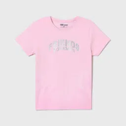 Fame Forever By Lifestyle Light Pink Cotton Regular Fit Printed T-Shirt-picture-22