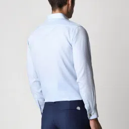 Van Heusen Blue Cotton Regular Fit Printed Shirt image 2