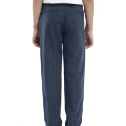 Rare Ones Boys Navy Blend Striped Trousers image 2