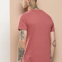 Difference Of Opinion Pink Cotton Regular Fit T-Shirt image 2