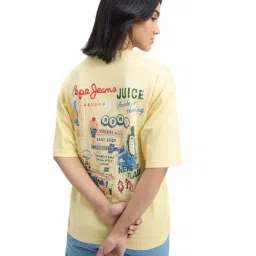 Pepe Jeans Yellow Graphic T-Shirt image 4