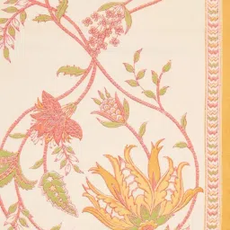 Fabindia Yellow Cotton Printed Tarinika Table Runner- Large image 4