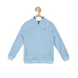 Allen Solly Junior Blue Striped Full Sleeves Sweatshirt-picture-34
