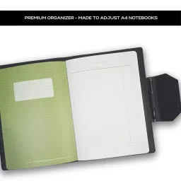 Pragya A4 Single Ruled Personal Organizer 120 Pages with Premium Leatherette 24X34 cm image 2