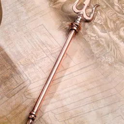 Vedansh Craft Brown Textured Symbol Of Lord Shiva Trishul image 2